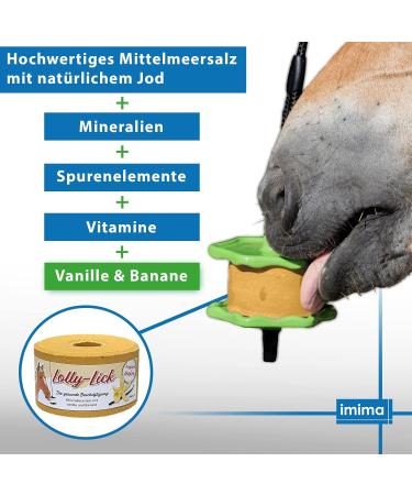Imima Lolly-Lick Vanilla Banana 750g - Delicious Banana Flavor Perfect for All Ages - International Shipping Available - Buy Online on GoSupps.com