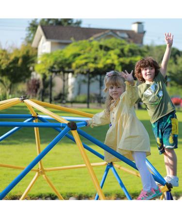 Zupapa 10FT Blue Dome Climber | Upgraded 2022 Decagonal Geo Jungle Gym | Supports 735LBS | Easy Assembly | Kids Outdoor Fun - Buy Online on GoSupps.com