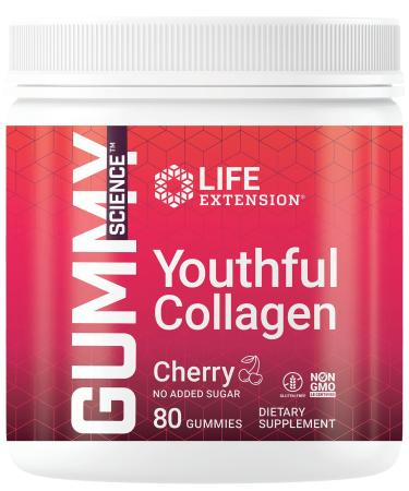 Life Extension Youthful Collagen Cherry 80 Gummies