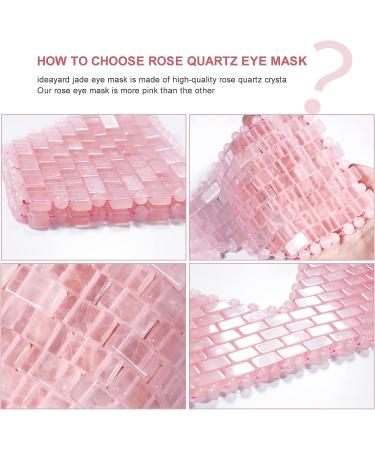 Rose Quartz Cooling Jade Eye Mask | 100% Natural Crystal | Facial Relaxation | Ideayard - Buy Online on GoSupps.com