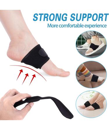 FunisFun Plantar Fasciitis Arch Support Braces - Foot Pain Relief for High Arches, Flat Feet, Heel Spurs - Adjustable Compression Sleeves (1 Pair) - Buy Online on GoSupps.com