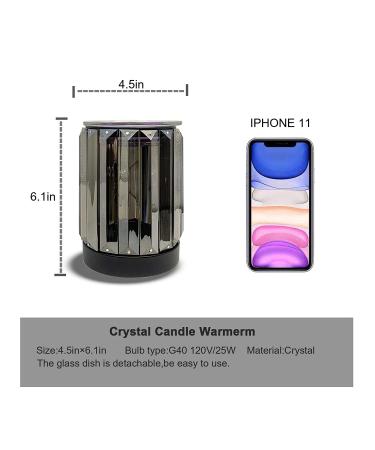 Leyoue Electric Wax Melter & Essential Oil Warmer Night Light - Ironwork Crystal Design | Aroma Decor Lamp for Gifts & Decor - Black - Buy Online on GoSupps.com