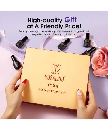 ROSALIND 24PCS Gel Nail Polish Set - Base Glossy & Matte Top Coats | Beginner DIY Nail Kit for All Seasons | 20 Colors - Perfect for Home Manicure - Buy Online on GoSupps.com