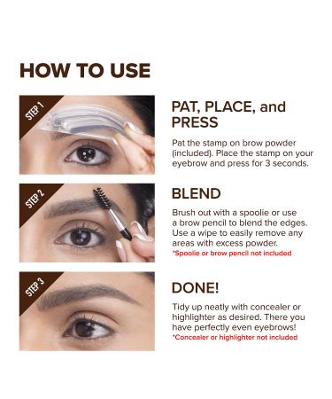 i ENVY BY KISS Brow Stamp Dark Brown KPBS01 - Perfect Eyebrow Solution - Buy Online on GoSupps.com