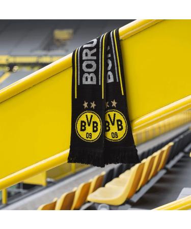 Borussia Dortmund BVB Scarf - Black | One Size | Official Merchandise for Fans - Buy Online on GoSupps.com