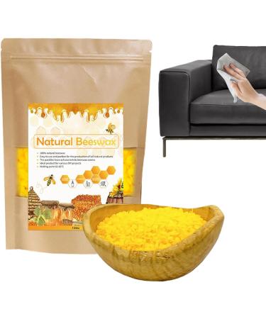 Yellow Bees Wax | Pure Furniture Polish Yellow Wax | Beeswax Wood Furniture Polish and Conditioner for Furniture Woodwork Chairs Cabinets - Buy Online on GoSupps.com