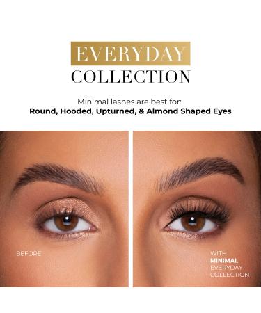 Lilly Lashes Everyday Minimal Faux Mink 13mm - Natural Wispy Fake Eyelashes for Glasses - Reusable up to 20x - Buy Online on GoSupps.com