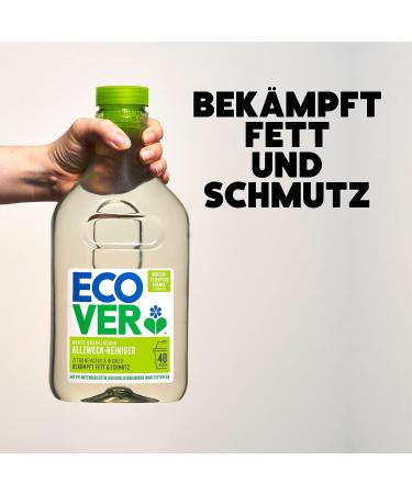 Ecover All-Purpose Cleaner Lemon Grass & Ginger Plant-Based Biodegradable Ingredients 1L (1-Pack) - Eco-Friendly Cleaning Solution - Buy Online on GoSupps.com