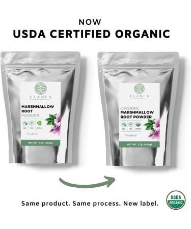 Organic Marshmallow Root Powder 16 oz - USDA Certified Althaea Officinalis Herb, 1 lb Powdered Pack - Althea Officinalis, Marshmellow Root Organic - Buy Online on GoSupps.com