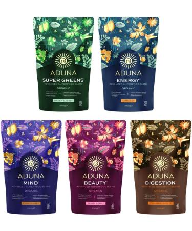 Aduna Advanced Superfood Mind Blend | 100% Organic Powder for Smoothies/Shakes & Yoghurt | 250g Resealable and Recyclable Pack - Buy Online on GoSupps.com