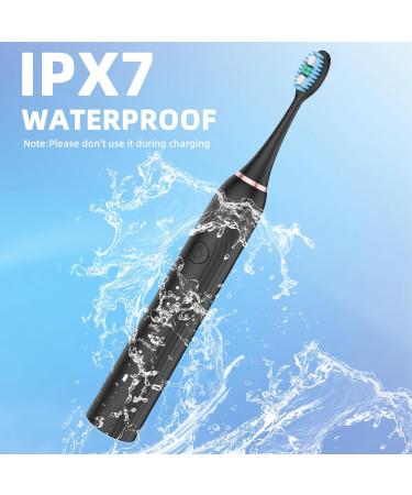 Electric Toothbrush - 8 Brush Heads 90 Days Battery Fast Wireless Charge 5 Modes & Smart Timer for Adults - Buy Online on GoSupps.com