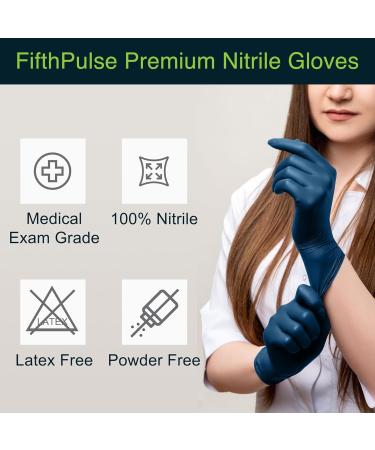 Gloves Disposable Latex Free Navy Nitrile Gloves Medium 50 Count - Powder Free Rubber Gloves - Medical Exam Surgical Gloves - Food Safe Cooking Gloves 3 Mil Thick Medium 50 - Buy Online on GoSupps.com