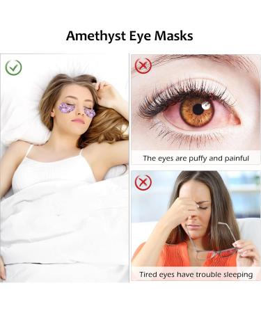 Minkissy 1 Pair Jade Eye Mask Natural Eyeshadow Cold Compress Eye Masks Rose Eye Masks Blindfold Eyeshades for Sleeping Amethyst Eye Masks Supplies Purple Patch Travel - Buy Online on GoSupps.com