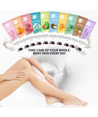 20 Pack Travel Size Body Lotion Set for Women - Natural Moisturizer with Shea Butter - Ideal Gift for Her - Buy Online on GoSupps.com