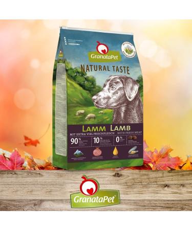 Granapet Natural Button Lamb 12 kg | Grain-Free Sugar-Free Adult Dog Food | Single Protein Dry Food for Dogs - Buy Online on GoSupps.com