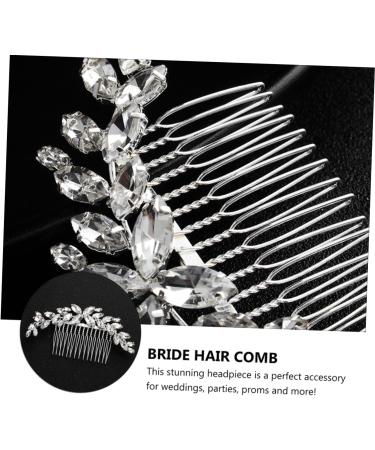 Ipetboom 1pc Bridal Comb Hair Claw Clips for Women Bat Hair Bow Hair Clip for Women Faux Buns Hairpins Hair for Crystal Hair Small Soap Tiara Banquet Alloy Rhinestones Accessories - Buy Online on GoSupps.com