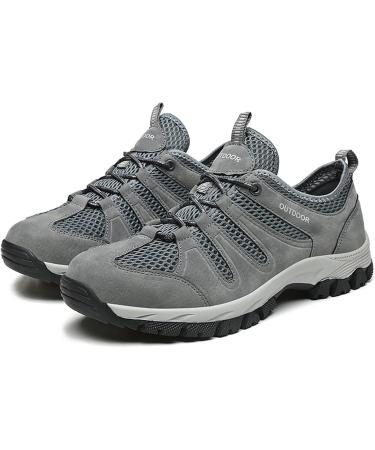 Buy Rytejfes Men's Waterproof Tennis Shoes - Sporty Gym Sneakers Slipproof Outdoor Running Shoes - Comfortable & Lightweight Gray 43 EU - Buy Online on GoSupps.com