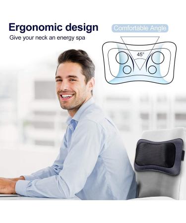 MoCuishle Shiatsu Back Massager with Heat - Electric Shoulder Massager for Relaxing Back, Neck, and Leg Pain - Navy - Buy Online on GoSupps.com