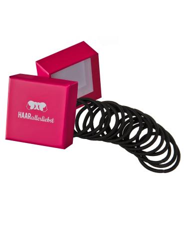 Hair -like loved 20 pieces thick black hair tie for dark hair metal -free braid gum black for women girls and men inclined box for storing hair jewelry hair tie & hair bands box color: pink