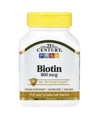 21st Century Biotin 800 mcg - 110 Tablets