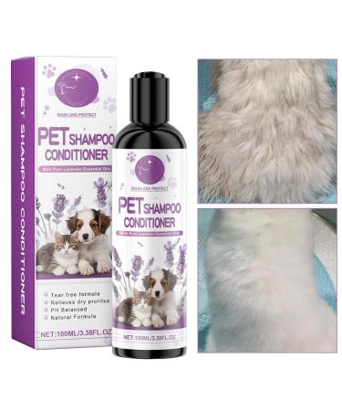 Holdes Pet Shampoo for Dogs Shampoo and Conditioner for Dogs Natural Detangling Pet Shampoo with Lavender 100 ML - Moisturizing Shampoo and