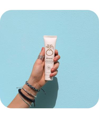 Sun Bum Mineral SPF 30 Non-Tinted Sunscreen Lotion | Vegan, Reef-Friendly, Broad Spectrum UVAUVB Protection - 1.7 oz - Buy Online on GoSupps.com