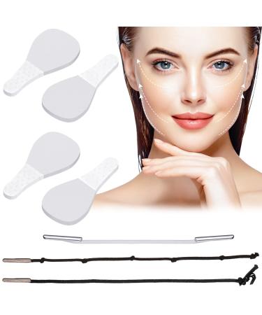 86 Pieces Face Lifting Tapes with Lifting Rope Sets