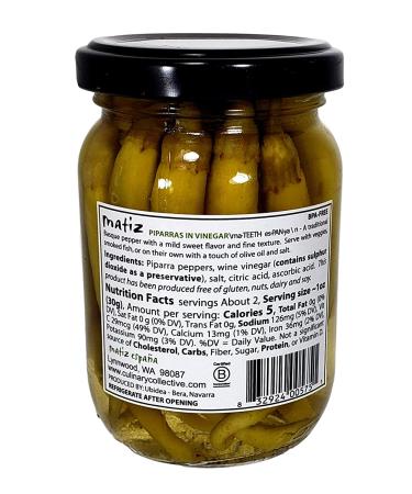 Matiz Piparras Basque Guindilla Peppers (6.4 oz.) - Authentic Spanish Green Pickled Peppers from Spain - Buy Online on GoSupps.com