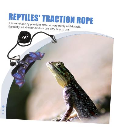 POPETPOP 1 Set Lizard Leash Blue Vest Amphibia Gecko Vest Harness Lizard Leash and Harness Reptile Harness Outdoor Reptiles Strap Outdoor Lizard Strap Animal Purple 17X7X0.1CM Purple - Buy Online on GoSupps.com