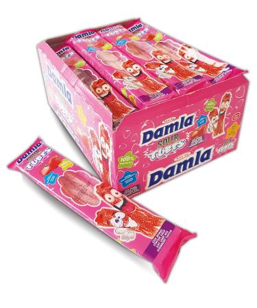 Damla strawberry sour tubes candy (30g x24) box halal 100% Vegetarian. premium quality candy