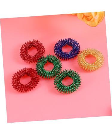 15PCS Spiky Sensory Finger Massage Rings - Acupressure Toy for Stress Relief & Relaxation | International Shipping - Buy Online on GoSupps.com