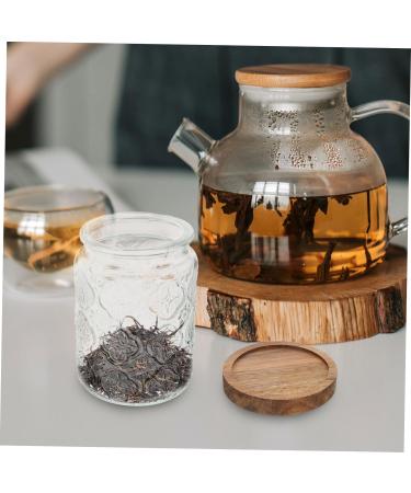 Alipis 2pcs Glass Jar Cereal Container Candy Jar Canisters Household Dried Food Container Household Storage Jar Candy Container Storage Accessory Snack Holder Cereals Wood Tea - Buy Online on GoSupps.com