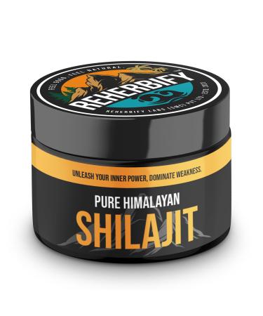 Shilajit Supplement By ReHerbify | 0.52 OZ Sun Dried Gold Graded Authentic & Pure Himalayan Organic Resin Lab Tested Fulvic & Humic Acid Ayurvedic