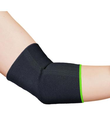 ikido Elbow Compression Sleeve Elbow Support Brace Instant Arm Joint Support for Tennis Elbow Golfers Elbow Tendonitis Arthritis Bursitis (1 Large) 1 Large