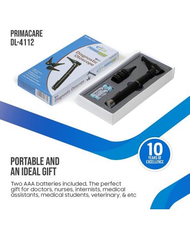 Priamcare Mini Otoscope Kit with High Resolution LED Ear Light - Ideal for Nurses, Students, Doctors & EMTs - Buy Online on GoSupps.com