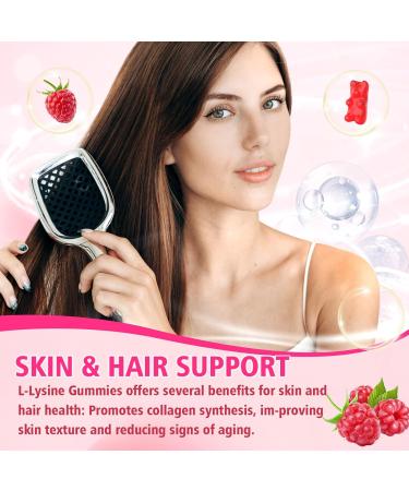 YUULAI L-Lysine 1000mg Gummies for Adults & Kids Essential Amino Acid Supplement for Lips & Oral Health Boost Immune & Collagen & Calcium Sugar-Free Raspberry Flavor 60 Count - Buy Online on GoSupps.com