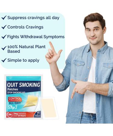 Quit Smoking Patches Step 3 (7mg) - 24 Hour Transdermal System for Effective Smoking Cessation - Buy Online on GoSupps.com