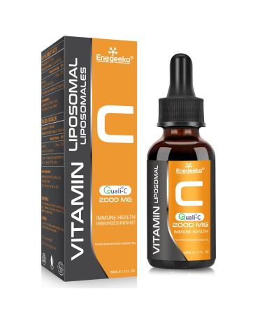 Liposomal Vitamin C 2000 mg with Quali -C | Non-GMO | Vegan friendly | pH-neutral | Vegan drops (60 ml (1 pack))