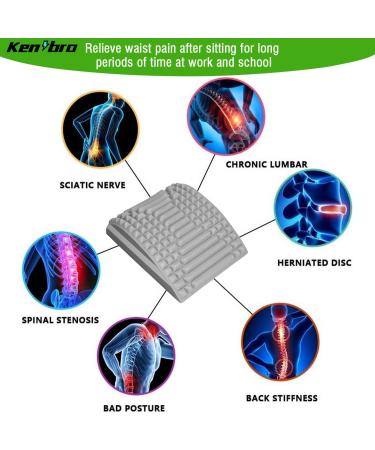 Refresh Neck & Back Extensor Pillows - Best Neck & Back Stretcher for Lumbar Support (Gray) | International Shipping Available - Buy Online on GoSupps.com