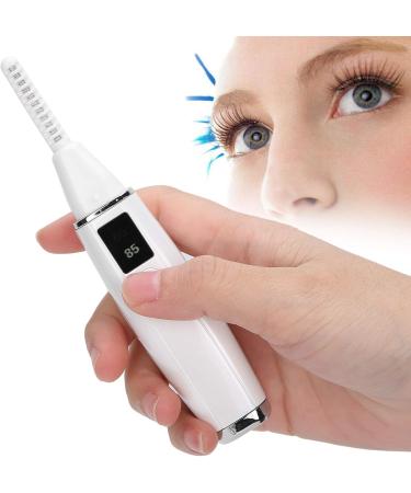 Heated Eyelash Curler 2 Colors Two Gears Electric Eyelash Curler Effective Stylish Constant Temperature Control for Girls Curling Eyelashes Makeup Women(white) - Buy Online on GoSupps.com