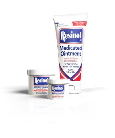 Resinol Medicated Ointment 1.75 oz Tube | Pain Relief & Skin Irritation Protection - Buy Online on GoSupps.com
