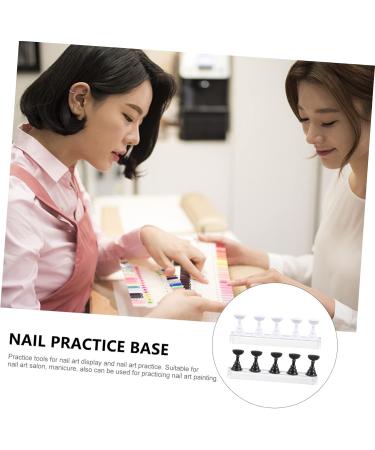 2 Sets Nail Holder Fingernail Display Stands Nail Tip Practice Holder Nail Art Practice Stands Nail Practice Stands Nail Stand Nail Practice Holder Acrylic Checkerboard Crystal - Buy Online on GoSupps.com