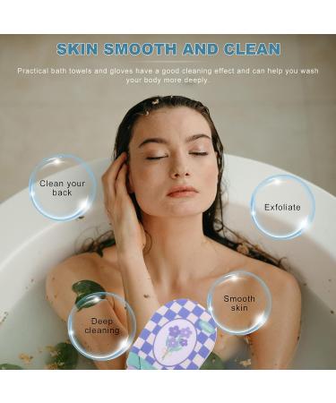 Healifty Shower Gloves 3Pcs - Exfoliating Bath Mitt for Body Scrubbing and Cleaning - Buy Online on GoSupps.com