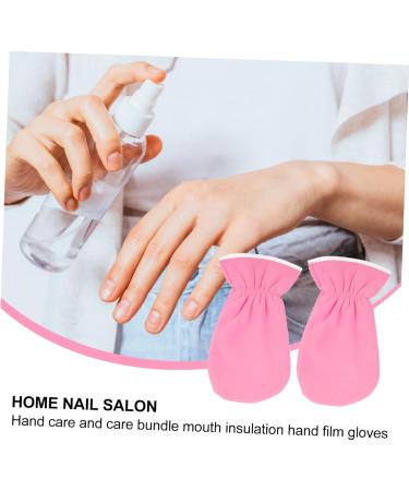 FRCOLOR 1 Pair Exfoliating Hand Mask Pink Disposable Gloves Hand Moisturizer Gloves Body Gel Black Cotton Gloves Women Exfoliating Body Mitt Hand Spa Gloves Heat Preservation Gloves Miss 29x16cm - Buy Online on GoSupps.com