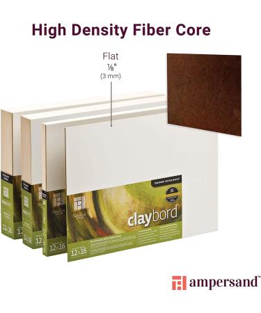 Ampersand Museum Series Claybord Wood Panel 8x10 - 1/8 Inch Depth - Buy Online on GoSupps.com