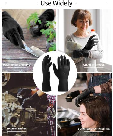 ThxToms 3 Pairs Reusable Professional Hair Dye Gloves - Black Small - Buy Online on GoSupps.com