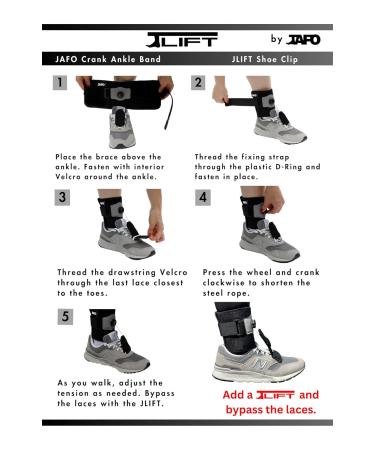 Buy Shoe Clip & Crank Ankle Band - Effective Drop Foot Brace for Support in ALS MS Stroke Diabetic Conditions | International Shipping Available - Buy Online on GoSupps.com