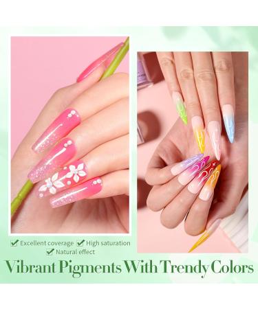 BORN PRETTY 36 Colors Acrylic Powder Set - Professional Nail Art Kit for French Nails Extensions & Carving | Spring Summer Pastel Collection - Buy Online on GoSupps.com