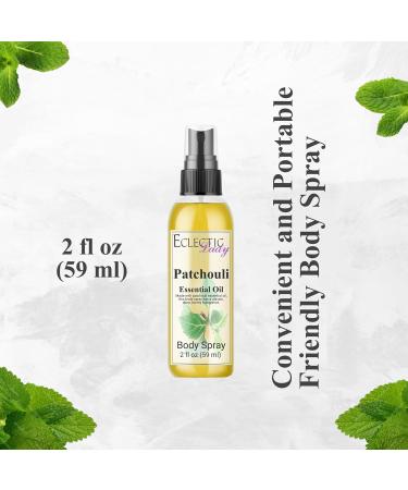 Body Spray for Women 2 Oz Patchouli Essential Oil Body Mist with Long-Lasting Fragrance Earthy & Clean Scent Reminiscent of the 1960s & 70s Light Subtle Perfume with Wood Notes 100% Paraben Free Regular Strength 2 Fluid Ounces - Buy Online on GoSupps.com