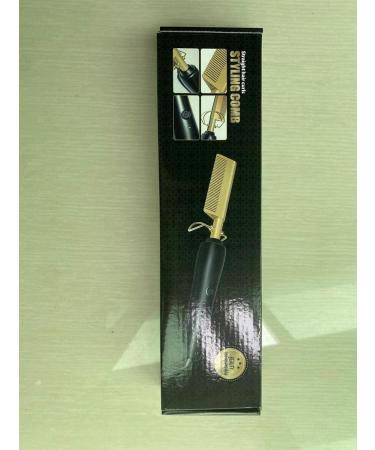 Hair Smoothing Brush - Ion Technology & Ceramic Coating for Wet/Dry Hair | Black Gold - Buy Online on GoSupps.com